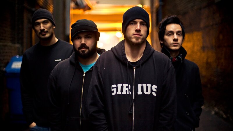 Four Men in Hoodies — Black