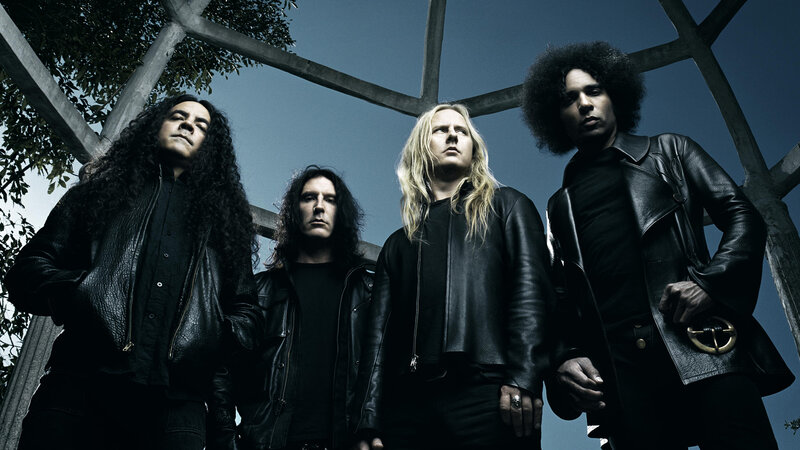 Four Men in Leather Jackets — Black, Dramatic, Afternoon
