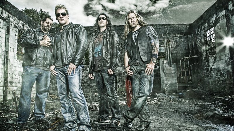 Four Men in Leather Jackets — Black, Dramatic, Photograph, Leather Jackets
