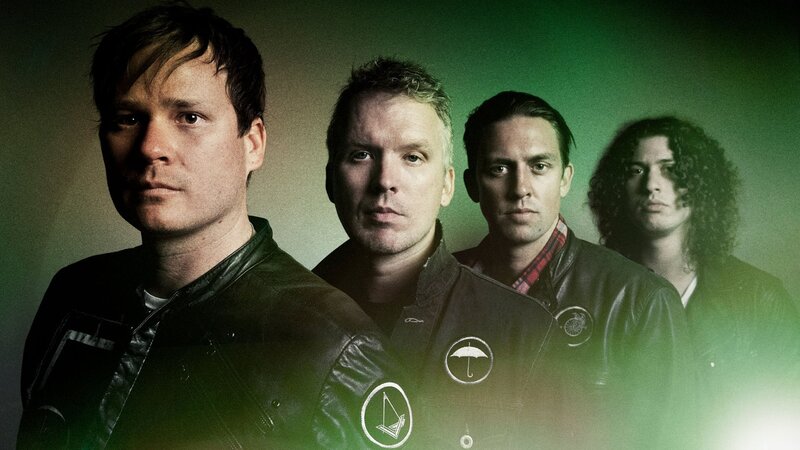 Four Men in Leather Jackets — Green