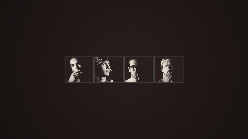 Four Men in Portraits — Black, Dramatic