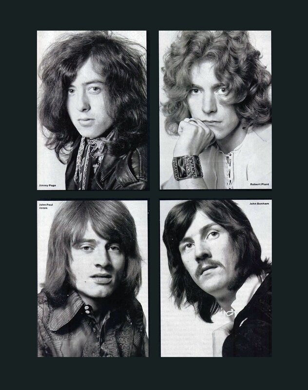 Four Men in Portraits — Black, Serious, Photograph, Hair