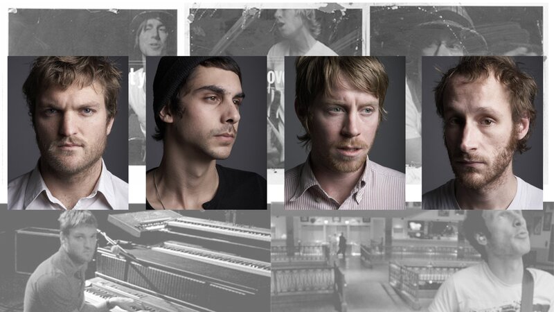 Four Men in Portraits — Black, Serious, Photograph, Piano