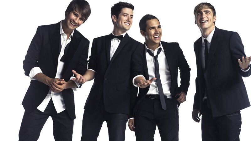 Four Men in Suits — Black, Happy