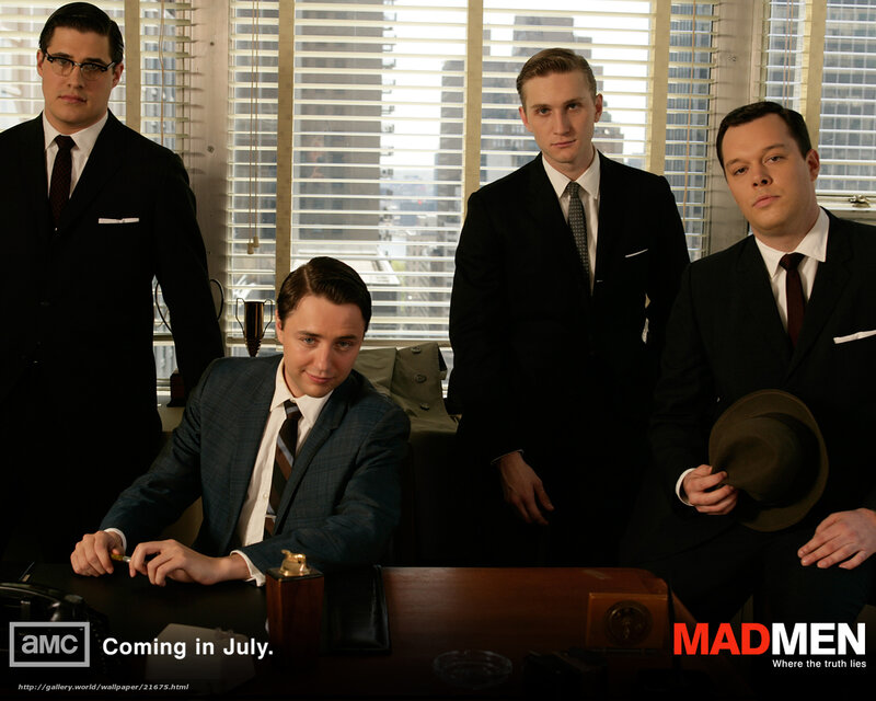 Four Men in Suits — Black, Serious, Photograph, Office