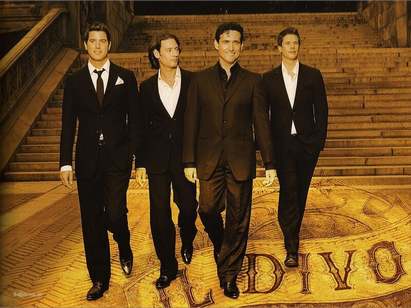 Four Men in Suits — Brown, Confident