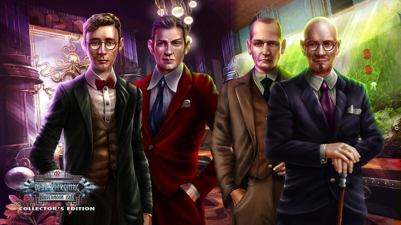 Four Men in Suits — Purple