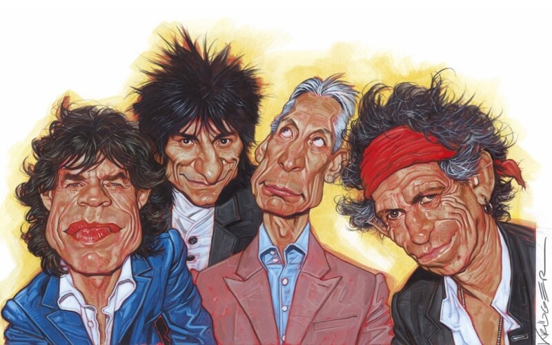 Four Men in Suits — Yellow
