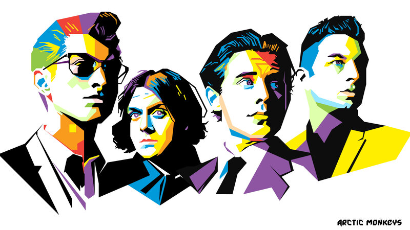 Four Men in Suits — Yellow, Vibrant