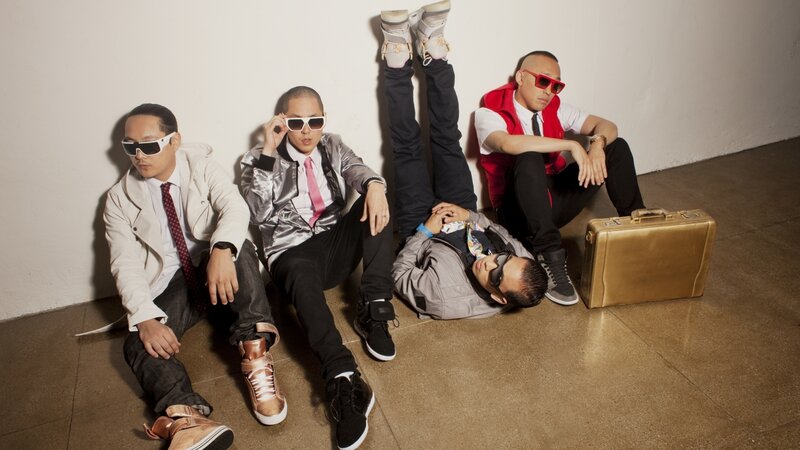 Four Men in Sunglasses — White