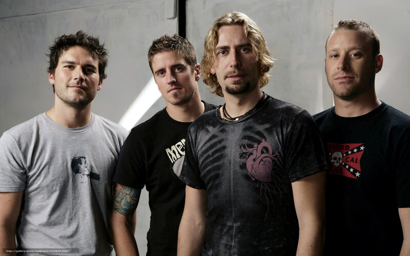 Four Men in T-shirts — Black, Serious