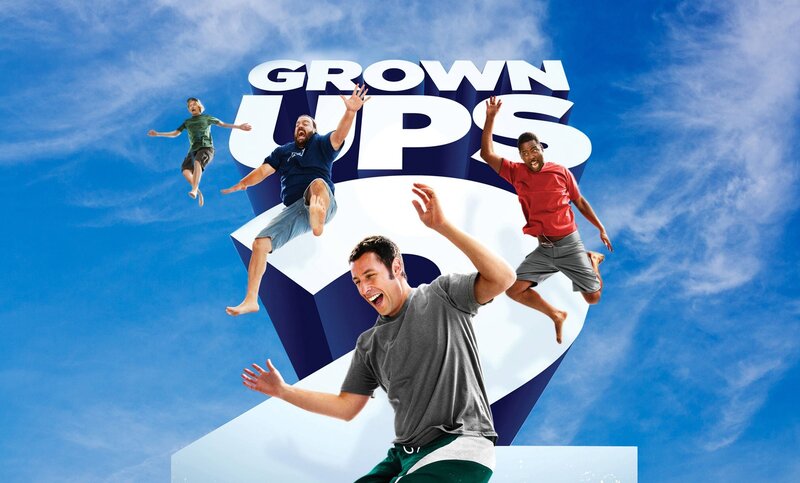 Four Men Jumping — Blue