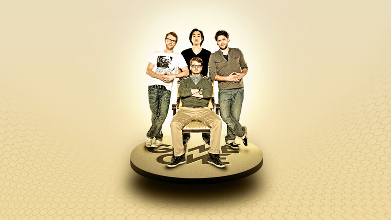 Four Men on a Platform
