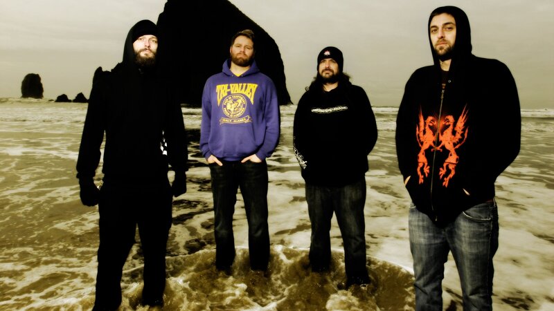 Four Men on Beach — Black
