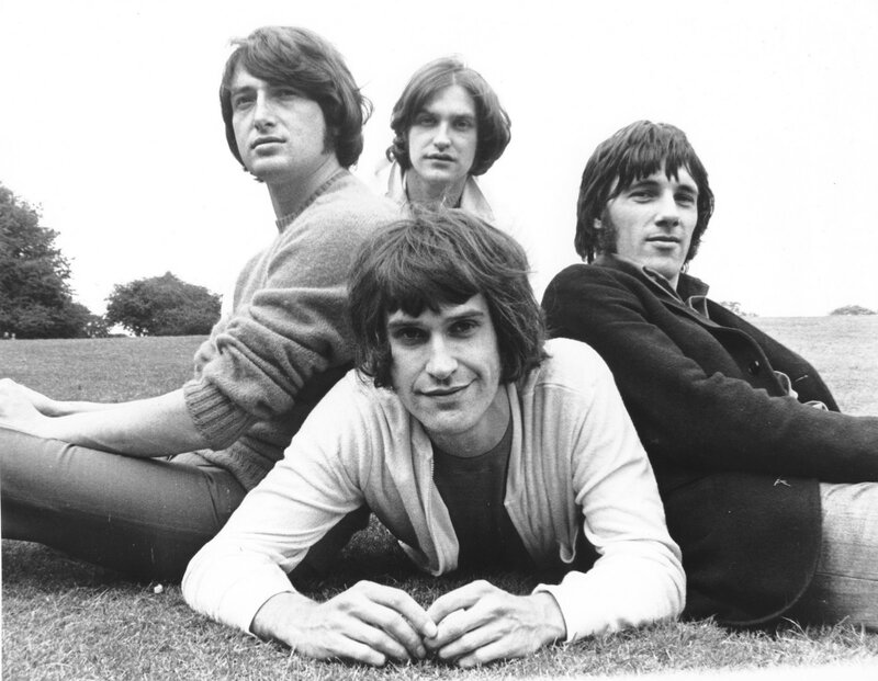 Four Men on Grass — Black