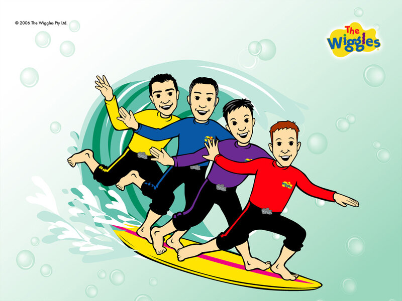 Four Men on Surfboard