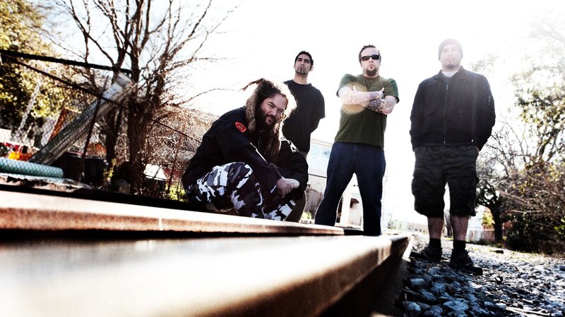Four Men on Train Tracks