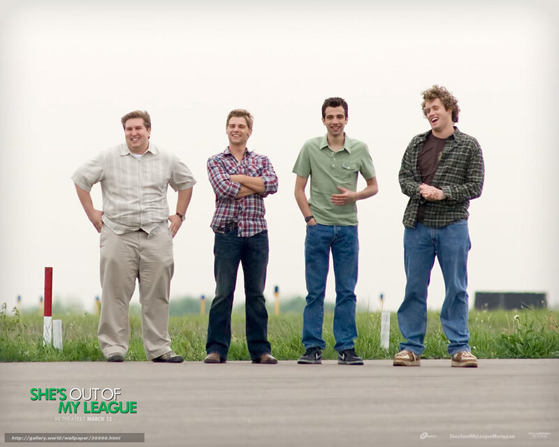 Four Men Standing — Green