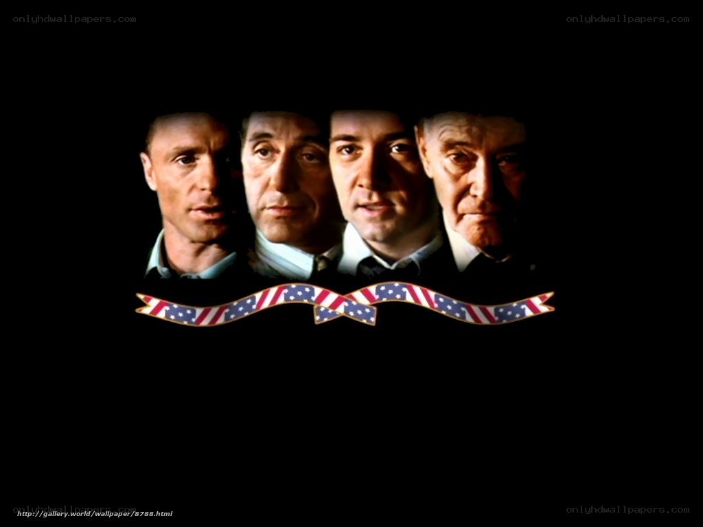 Four Men with American Flag Ribbon
