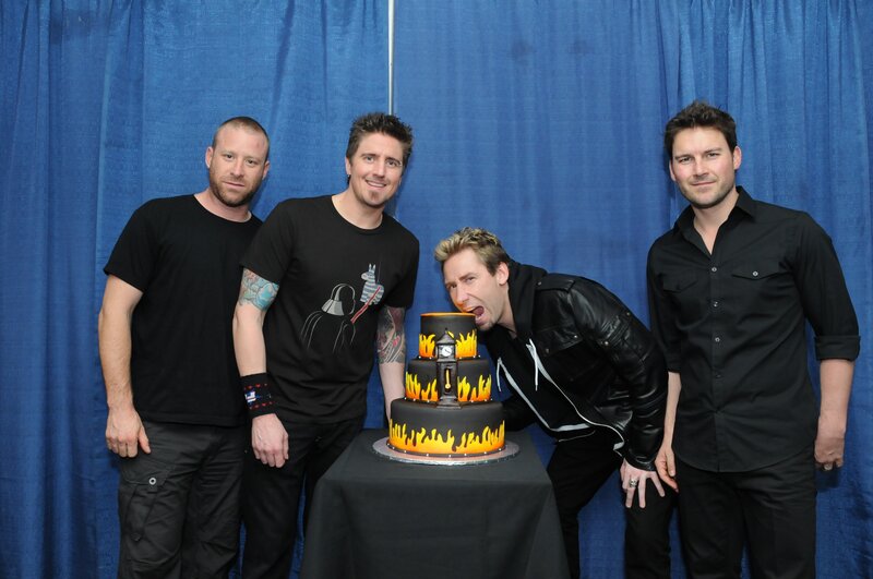 Four Men with Cake