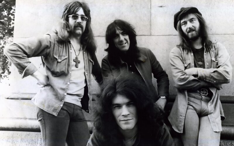 Four Men with Long Hair — Black, Casual