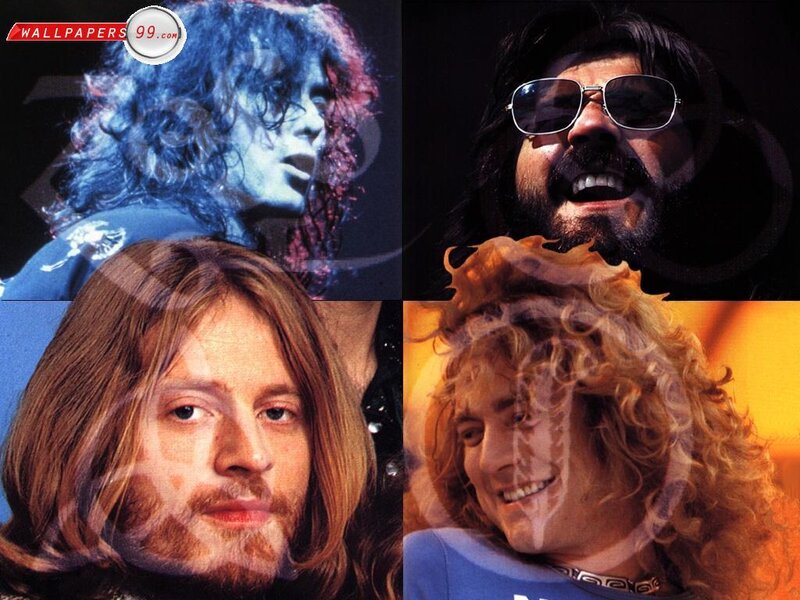 Four Men with Long Hair — Blue, Energetic