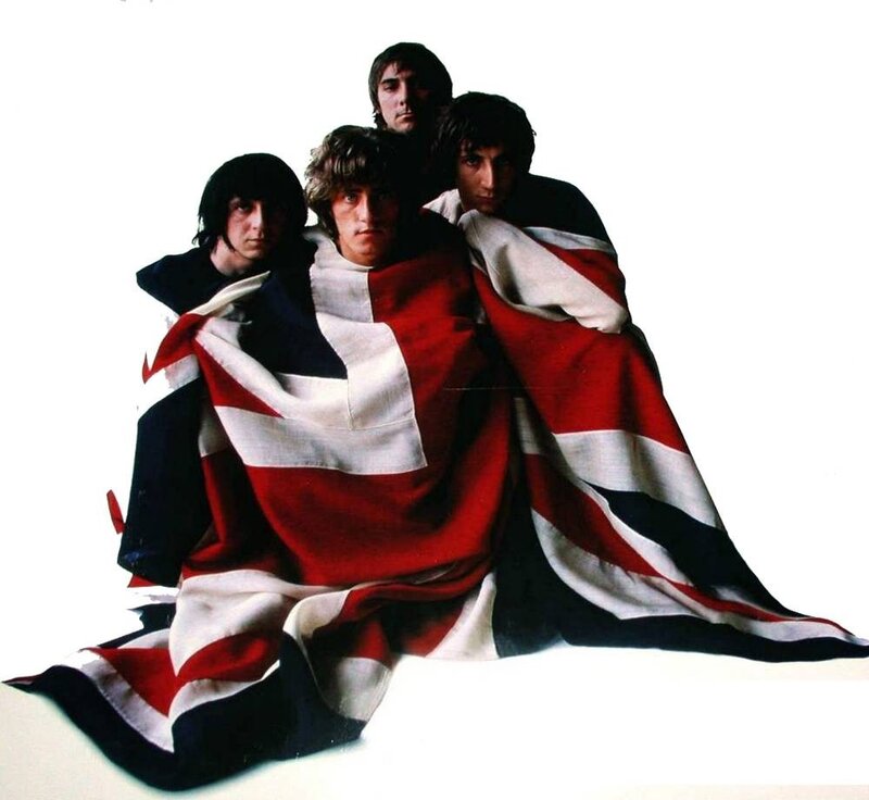 Four Men Wrapped in Flag