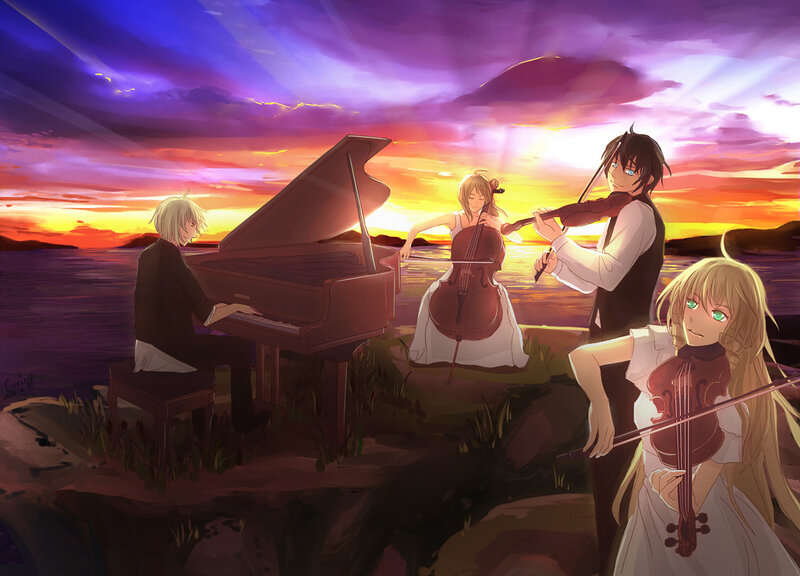 Four Musicians Playing