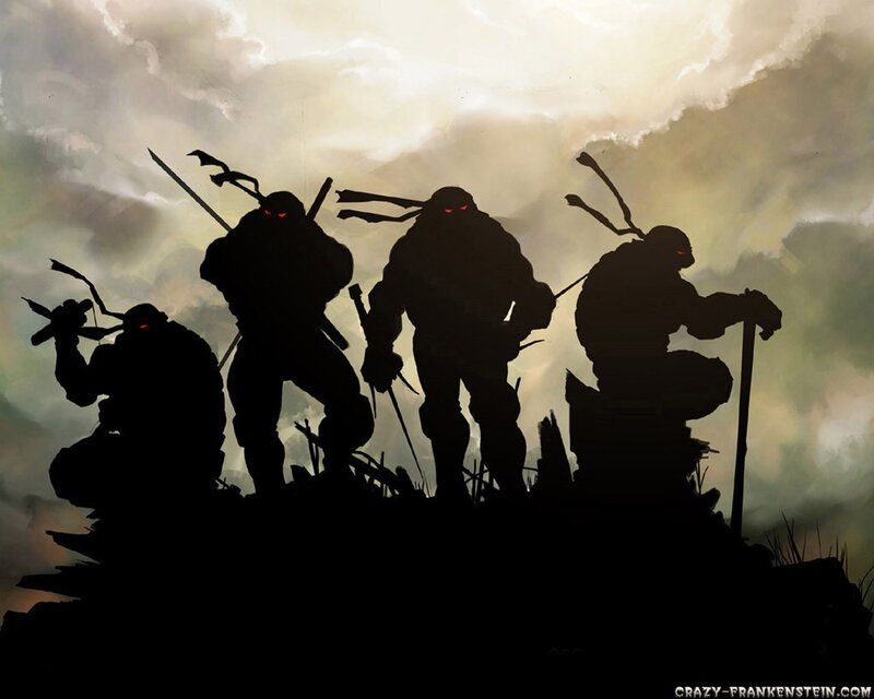 Four Ninja Turtles Silhouettes
