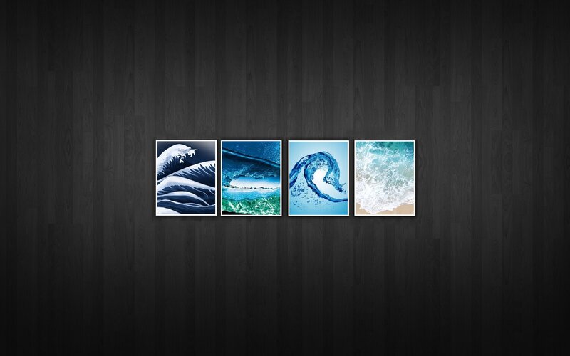 Four Ocean Wave Artworks