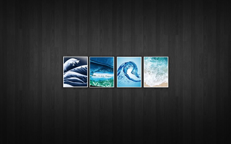 Four Ocean Wave Images