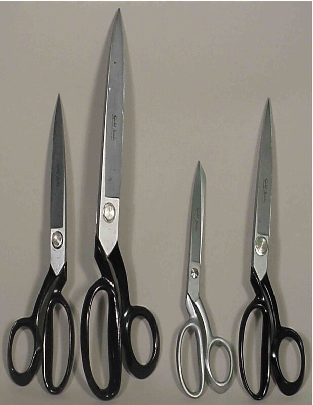 four pairs of scissors