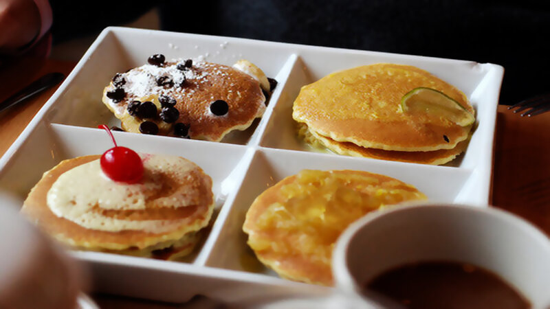 Four Pancakes in Tray