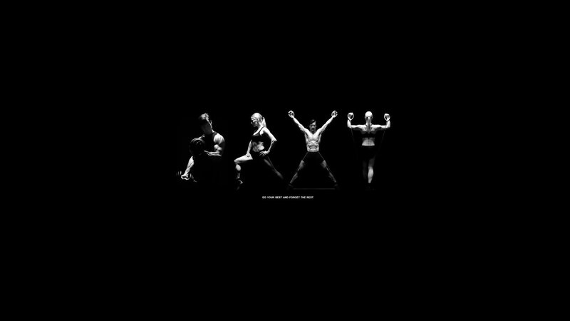 Four People Exercising