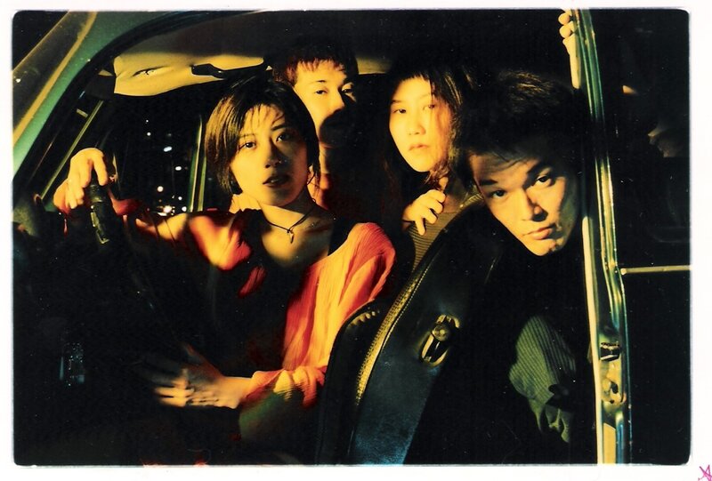 Four people in a car at night