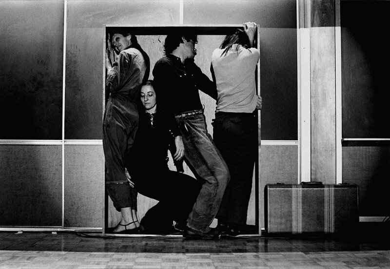 Four people in a performance