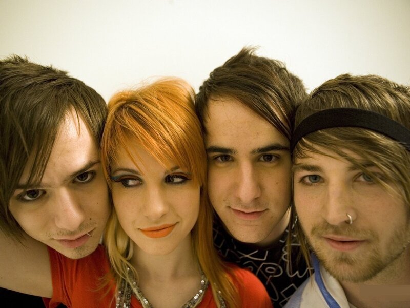 Four People in Close-up — Red