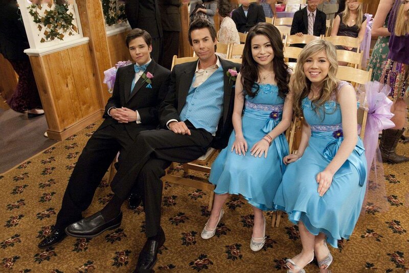 Four People in Formal Wear — Blue, Happy