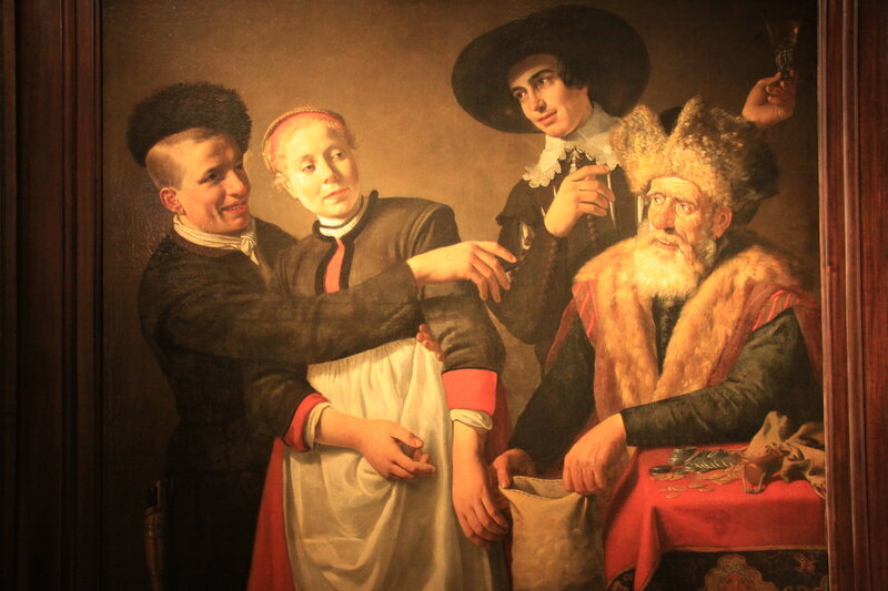 Four People in Historical Clothing