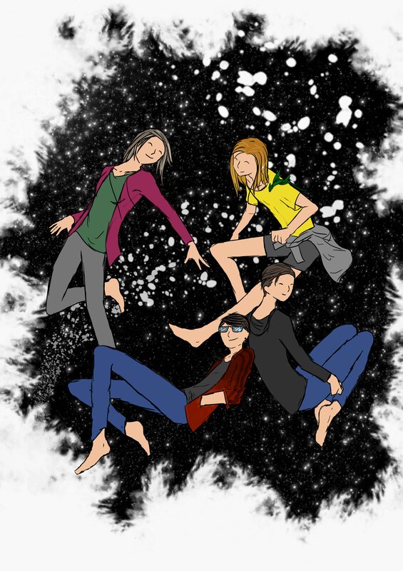 Four People in Space