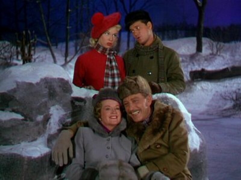 Four People in Winter — White