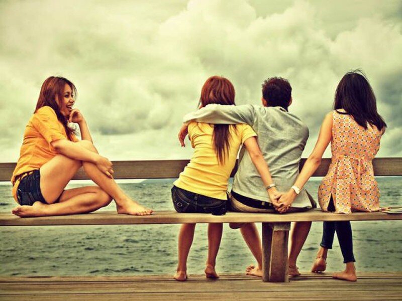 Four People on a Bench