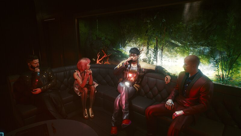 Four People on a Couch — Black