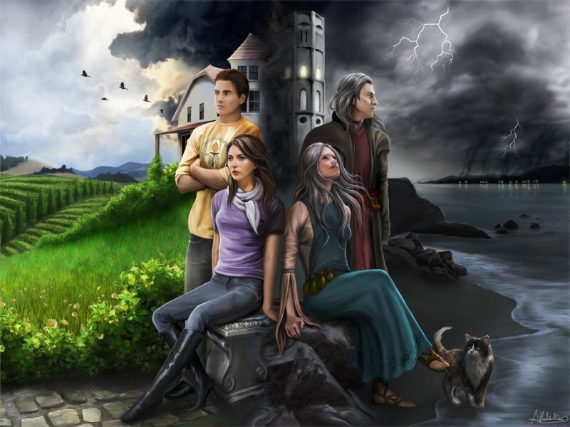 Four People on a Shore