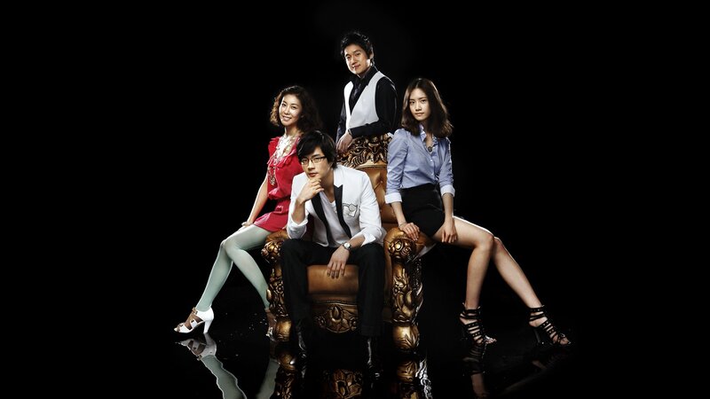 Four People on a Throne