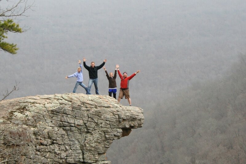 Four People on Cliff