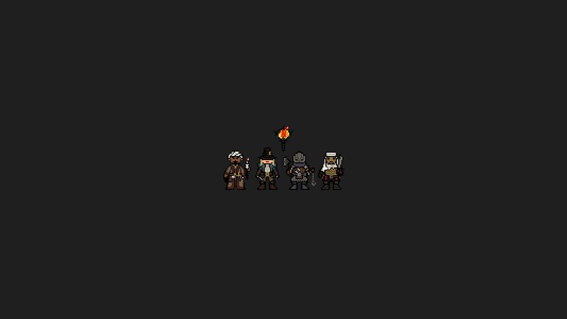 Four Pixel-art Characters