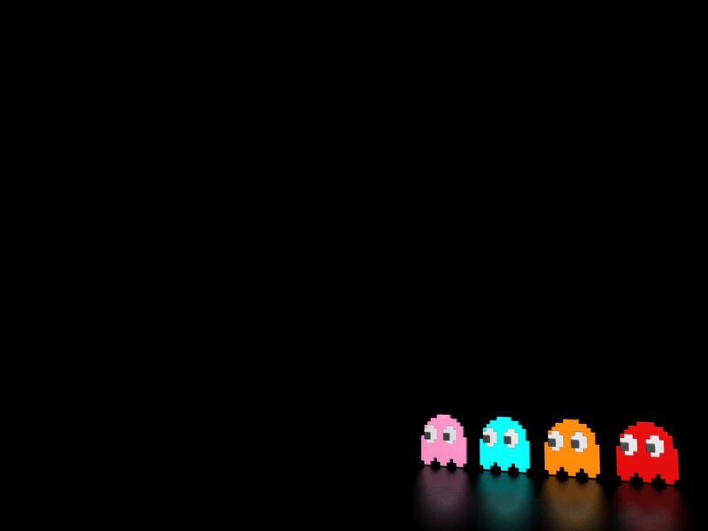 Four Pixel Ghosts — Black