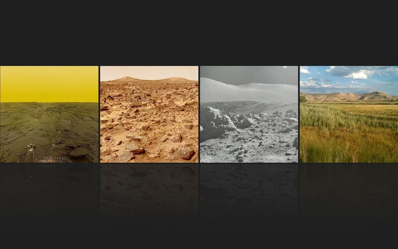 Four Planetary Surfaces