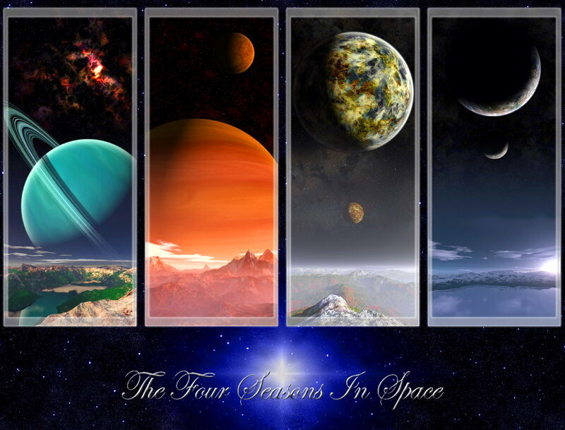 Four Planets in Space